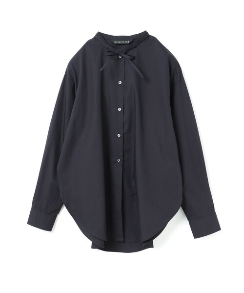 ミズイロインド　リボンタイブラウス　今季新品 mizuiroind（ミズイロインド） ブラウス シャツ リボンタイロング
