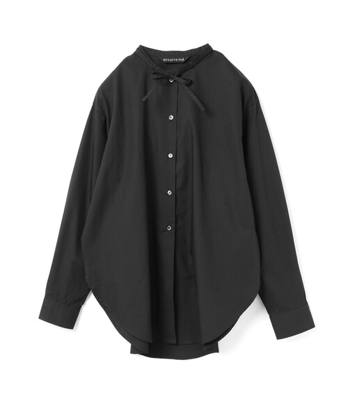 mizuiroind（ミズイロインド） ブラウス シャツ リボンタイロング