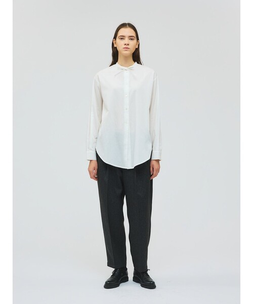 mizuiroind（ミズイロインド） ブラウス シャツ リボンタイロング