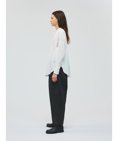 mizuiroind（ミズイロインド） ブラウス シャツ リボンタイロング