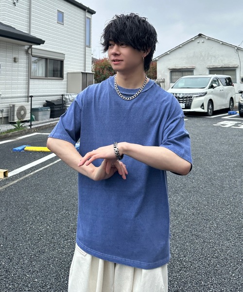 「ADAMASTE」 半袖Tシャツ LARGE チャコールグレー メンズ_画像7