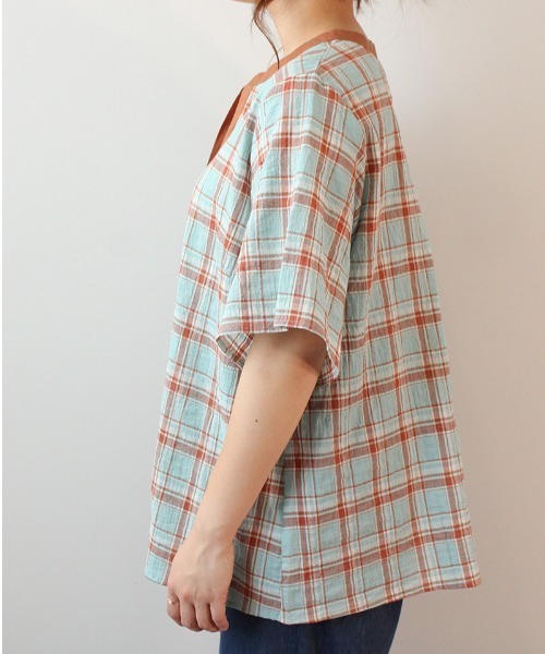 「MB mint breeze」 半袖Tシャツ LL ライトグリーン レディース_画像3