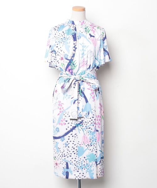 PINKY&DIANNE（ピンキー アンド ダイアン） 半袖ワンピース 36 グレー