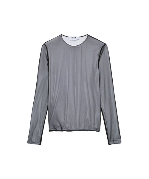MSGM（エムエスジーエム） tシャツ チュールレイヤード ロングスリーブ