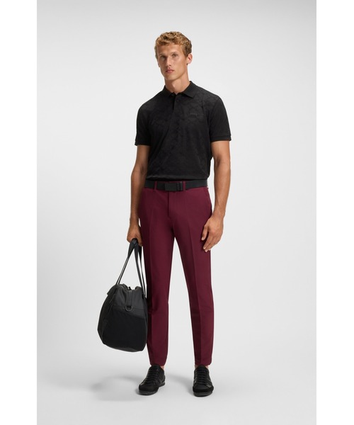 BOSS（HUGO BOSS） ポロシャツ 半袖 コットン サークルジャカード