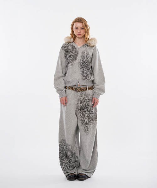 ★フーページ★ WISH FOR EVER（ウィッシュフォーエバー） パーカー ZEBRA ＆ LEOPARD