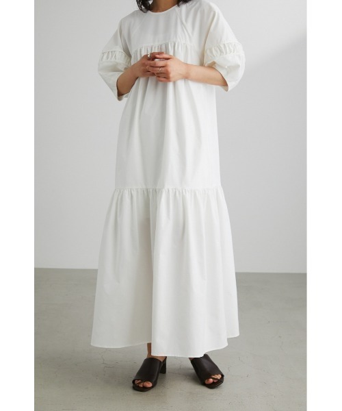 「STYLEMIXER」 半袖ワンピース SMALL グリーン レディース_画像4