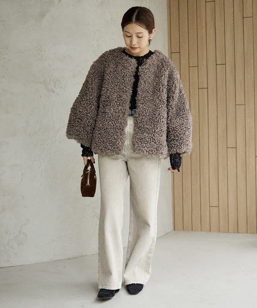 IENA（イエナ） コート アウター 「WEB限定/追加」TISSAVELファー