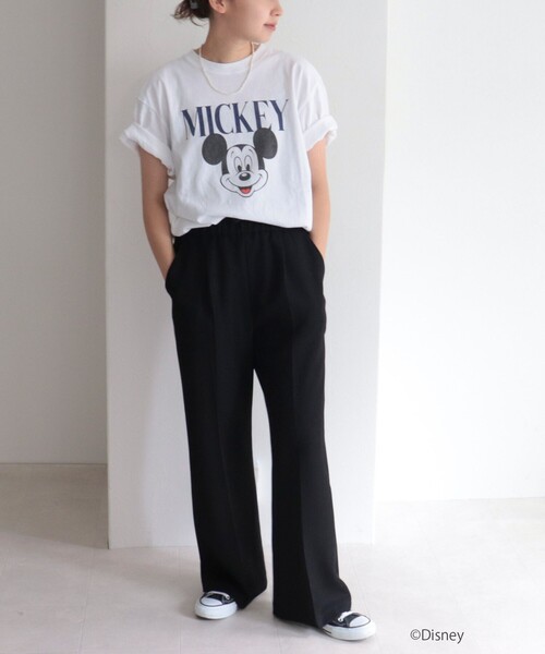 「GOOD ROCK SPEED」 半袖Tシャツ「GOOD ROCK SPEED × Disneyコラボ」 FREE オフホワイト レディース_画像3