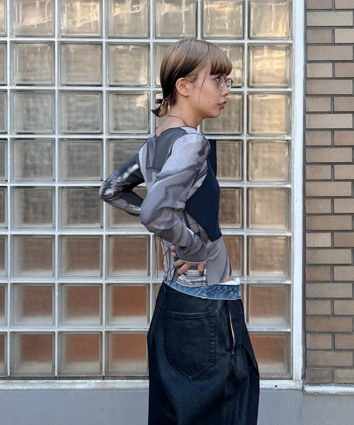 BASICKS（ベイシックス） Rich Satin Strings Tops レディース