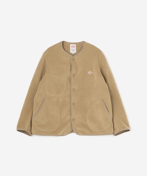 Danton（ダントン） ノーカラージャケット 34 ベージュ レディース