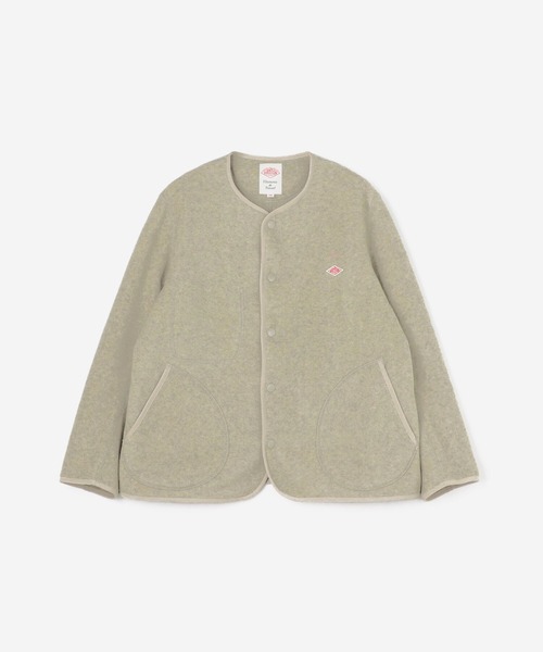 新品　DANTON ダントンインナージャケット ノーカラー　サンドベージュ Danton（ダントン） ノーカラージャケット 34 ベージュ レディース