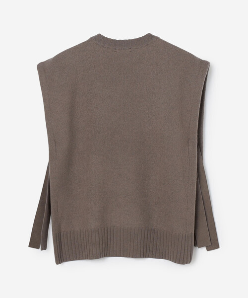 「ORCIVAL」 ニットベスト 1 グレイッシュベージュ レディース_画像3