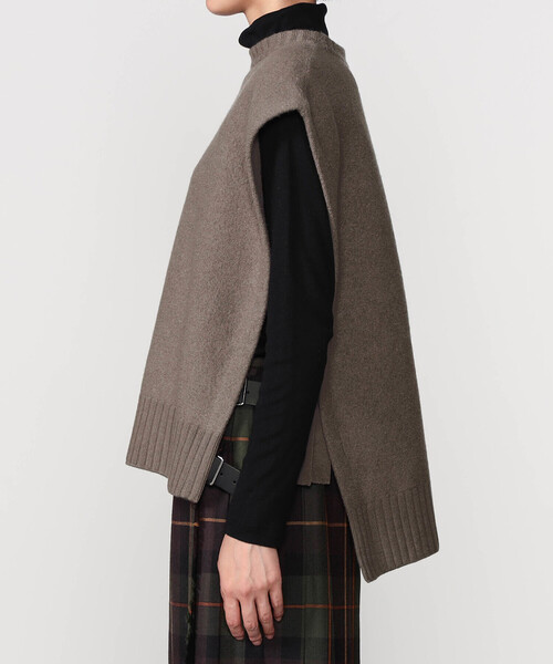 「ORCIVAL」 ニットベスト 1 グレイッシュベージュ レディース_画像7