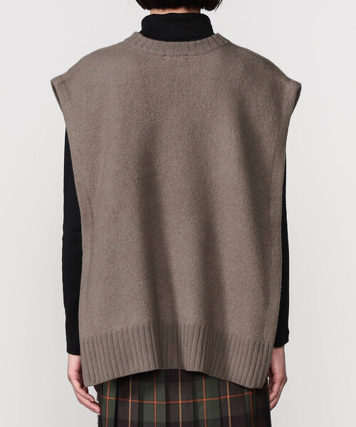 「ORCIVAL」 ニットベスト 1 グレイッシュベージュ レディース_画像8