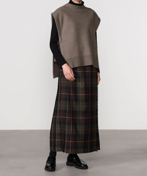 「ORCIVAL」 ニットベスト 1 グレイッシュベージュ レディース_画像9