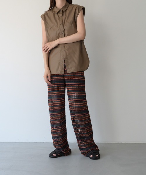 CANAL JEAN（キャナルジーン） 「red chop works」イージーパンツ 38