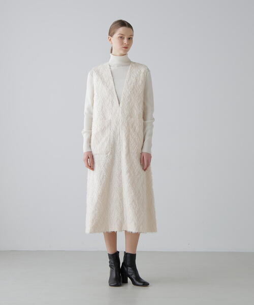 ADORE（アドーア） ワンピース ロンバスカットジャガードワンピース