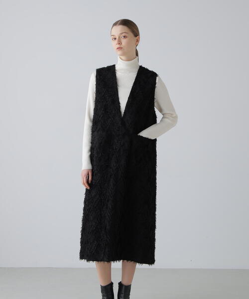 ADORE（アドーア） ワンピース ロンバスカットジャガードワンピース