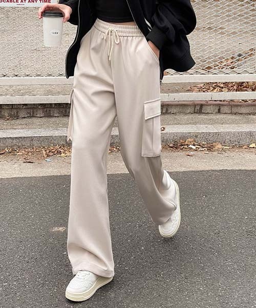 「SONA」 カーゴパンツ SHORT ベージュ レディース_画像6