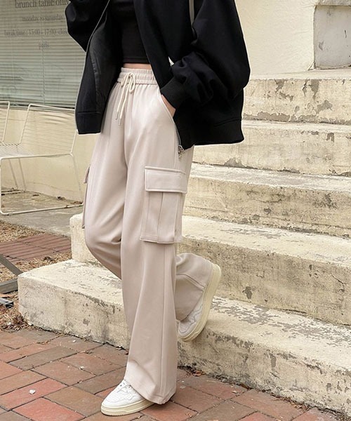 「SONA」 カーゴパンツ SHORT ベージュ レディース_画像9