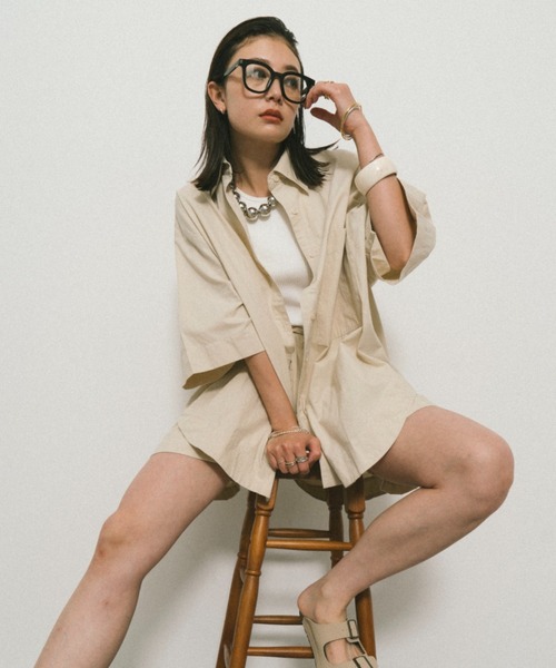 「HANNE」 セットアップ FREE ネイビー レディース_画像3