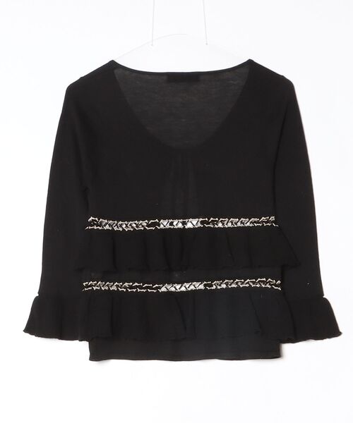 「HYSTERICS」 フリルカーディガン FREE ブラック レディース_画像2