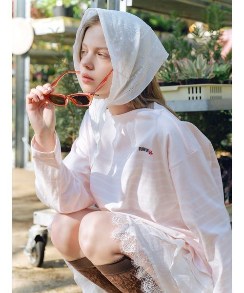 FURFUR（ファーファー） キャミソール ハンカチ刺繍マルチウェイ