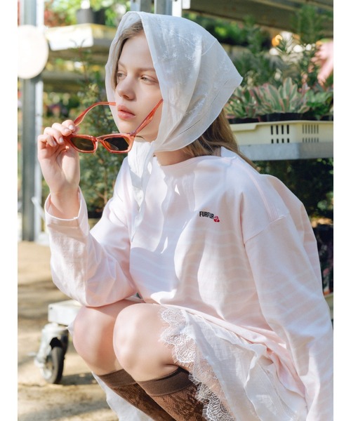 FURFUR（ファーファー） キャミソール ハンカチ刺繍マルチウェイ