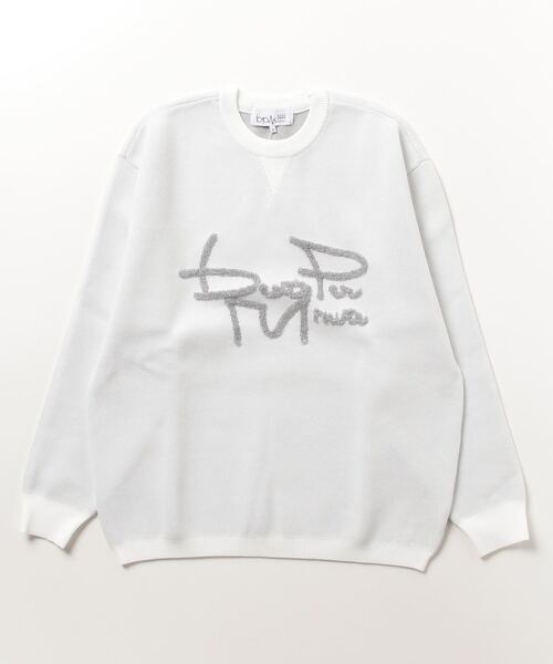 「beats per minute」 長袖ニット S ホワイト レディース_画像2