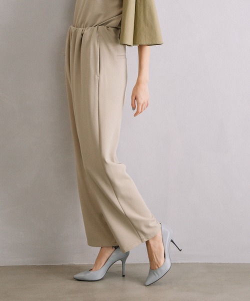 「MARECHAL TERRE」 イージーパンツ LARGE モカ レディース_画像2