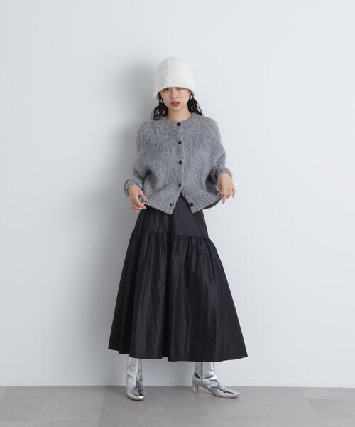 「N.（N. Natural Beauty Basic）」 ニットカーディガン MEDIUM グレー レディース_画像5