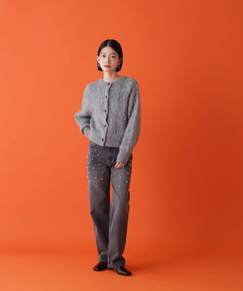 「N.（N. Natural Beauty Basic）」 ニットカーディガン MEDIUM グレー レディース_画像9
