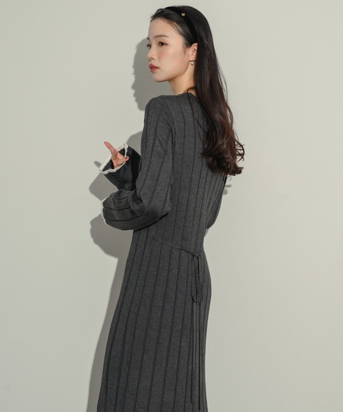 「NEUNA」 ニットワンピース FREE アイボリー レディース_画像4