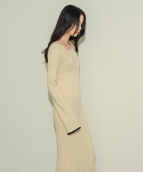 「NEUNA」 ニットワンピース FREE アイボリー レディース_画像9