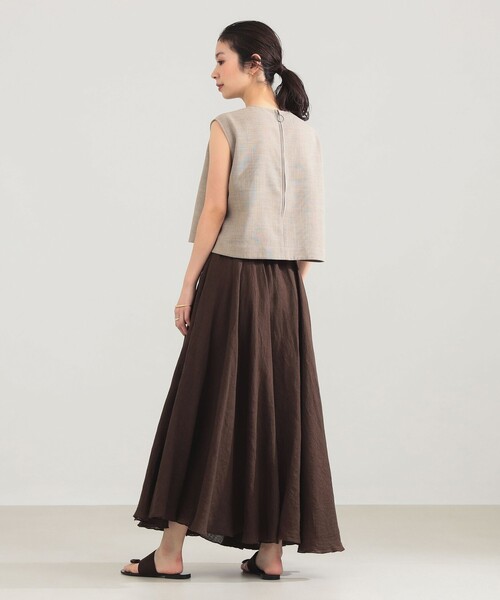 AK+1 エーケーワン◆25SSリネンマキシスカートDemi-LuxeBEAMS Demi-Luxe BEAMS（デミルクス ビームス） スカート AK+1 / リネン