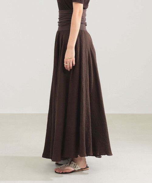 AK+1 エーケーワン◆25SSリネンマキシスカートDemi-LuxeBEAMS Demi-Luxe BEAMS（デミルクス ビームス） スカート AK+1 / リネン