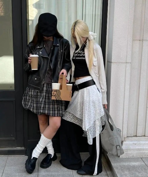 「BLACKUP」 ミニスカート MEDIUM ネイビー レディース_画像5