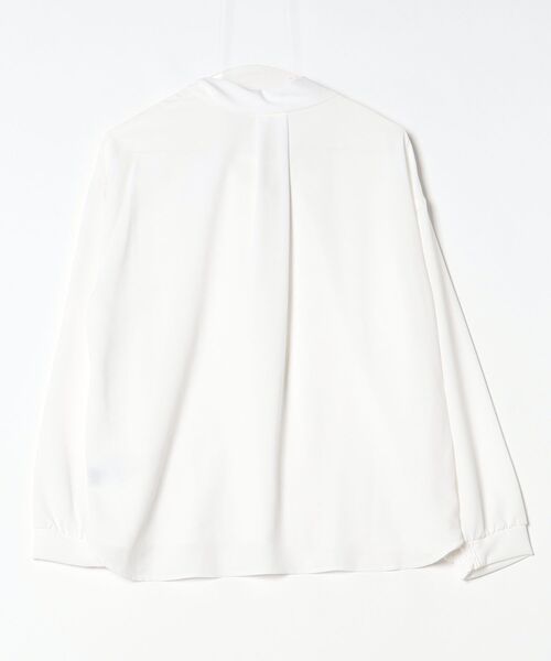 「COMME CA ISM」 長袖ブラウス L ホワイト レディース_画像2