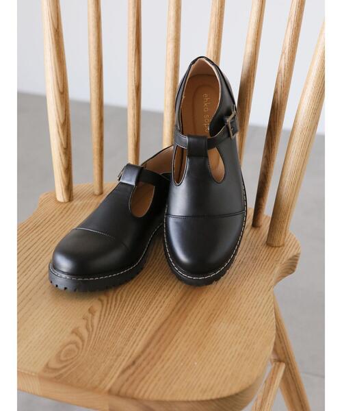 「ehka sopo」 シューズ L ブラック レディース_画像3