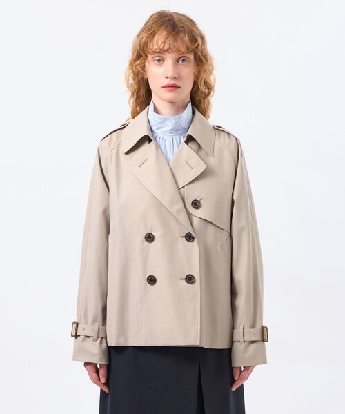 マッキントッシュフィロソフィー　ショート丈トレンチコート　ベージュ マッキントッシュ フィロソフィー MACKINTOSH PHILOSOPHY 【WEB&一部