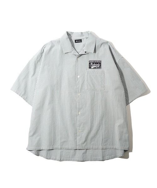 「Subciety」 半袖シャツ MEDIUM ブラック メンズ_画像3