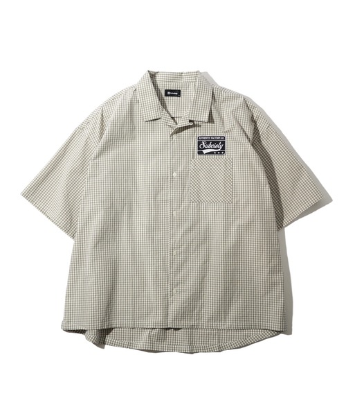 「Subciety」 半袖シャツ MEDIUM ブラック メンズ_画像7
