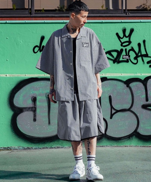 「Subciety」 半袖シャツ MEDIUM ブラック メンズ_画像9