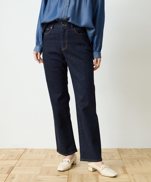 DECOY SINCE 1981 パンツ ストレッチデニムストレートパンツ「ウエスト