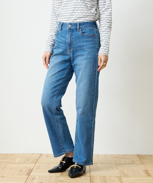 DECOY SINCE 1981 パンツ ストレッチデニムストレートパンツ「ウエスト