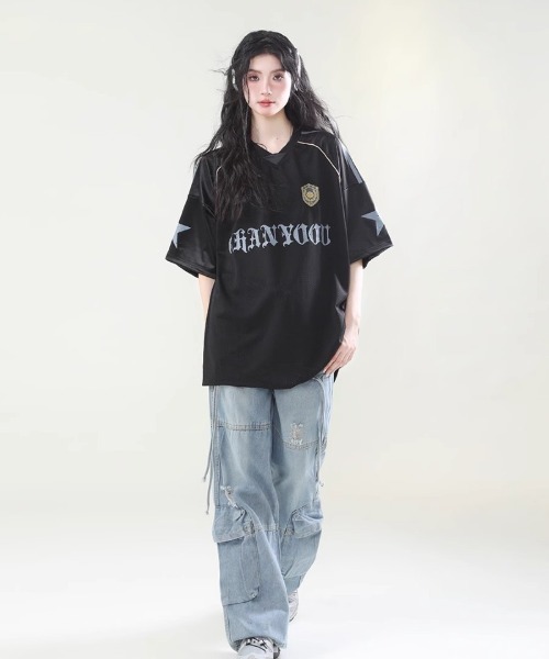 tシャツ メッシュ オーバーサイズ T シャツ レディース メンズ