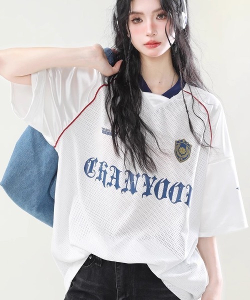 tシャツ メッシュ オーバーサイズ T シャツ レディース メンズ