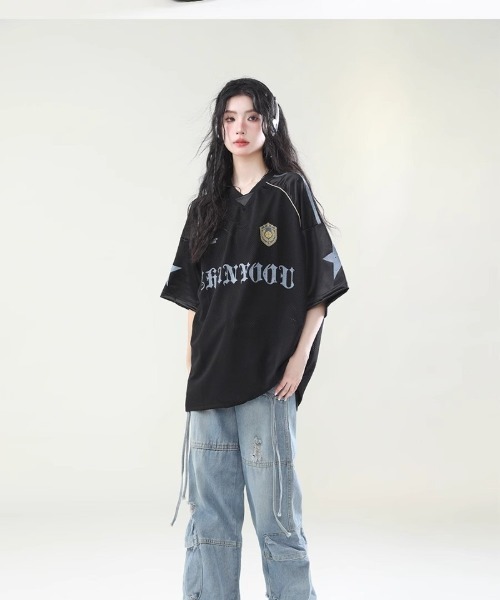 tシャツ メッシュ オーバーサイズ T シャツ レディース メンズ