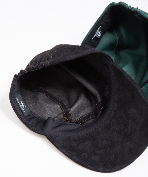INDIETRO ASSOCIATION キャップ 帽子 Leather Jet Cap / レザー